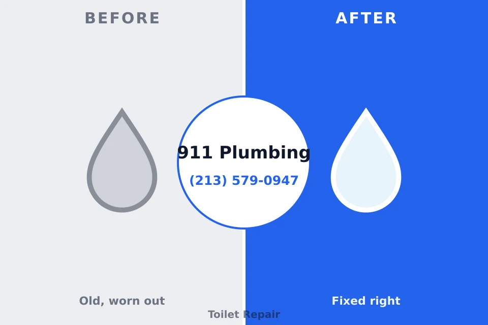 Before and after: plumbing repair Greenwich, OH